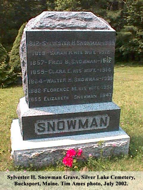 Sylvester H. Snowman Grave